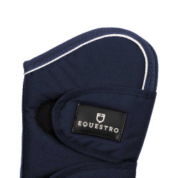 Juego de protectores de transporte y protector de cola Equestro con parche de caucho Marino Azul marino