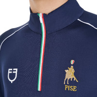 Camiseta interior de entrenamiento para hombre Equestro x FISE Americana marina Azul marino
