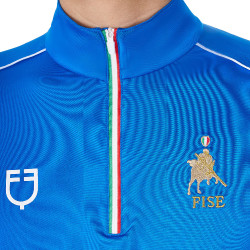 Camiseta interior de entrenamiento para hombre Equestro x FISE Azul de Savoie