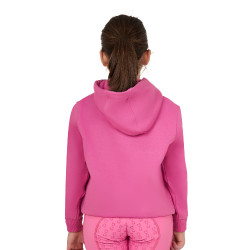 Sudadera con capucha para niña Equestro Winter Love Rosa castillo