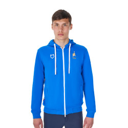 Sudadera con capucha para hombre Equestro x FISE Azul de Savoie