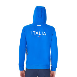Sudadera con capucha para hombre Equestro x FISE Azul de Savoie