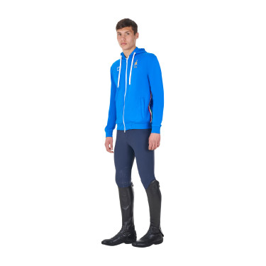 Sudadera con capucha para hombre Equestro x FISE Azul de Savoie