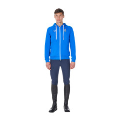 Sudadera con capucha para hombre Equestro x FISE Azul de Savoie