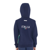 Sudadera infantil unisex Equestro x FISE Americana marina Azul marino