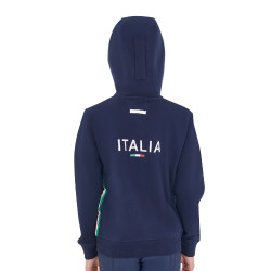 Sudadera infantil unisex Equestro x FISE Americana marina Azul marino