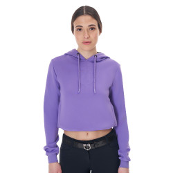 Sudadera de mujer Equestro con cortes Violeta infinito