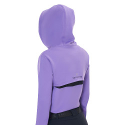 Sudadera de mujer Equestro con cortes Violeta infinito