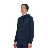 Sudadera de mujer Equestro con cortes Americana marina Azul marino Sudadera de mujer Equestro con cortes Americana marina Azul marino