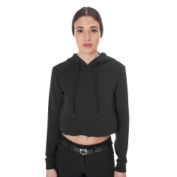 Sudadera de mujer Equestro con cortes Negro