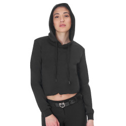 Sudadera de mujer Equestro con cortes Negro