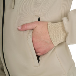 Sudadera de mujer Equestro crop top con capucha Oxford tostado Rosa