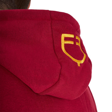 Sudadera con capucha para hombre Equestro con múltiples logotipos Scooter Beige