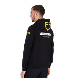 Sudadera con capucha para hombre Equestro Scuderia Negro