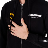 Sudadera con capucha para hombre Equestro Scuderia Negro