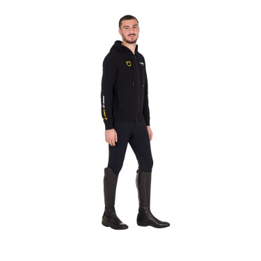 Sudadera con capucha para hombre Equestro Scuderia Negro