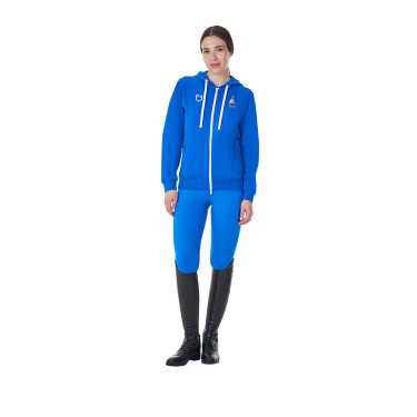 Sudadera polar para mujer Equestro x FISE Azul de Savoie