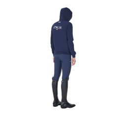 Sudadera polar hombre Equestro x FISE Americana marina Azul marino