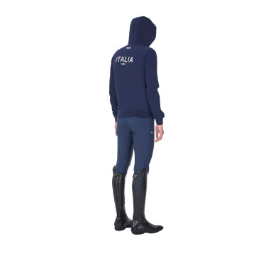 Sudadera polar hombre Equestro x FISE Americana marina Azul marino