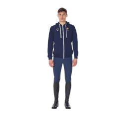 Sudadera polar hombre Equestro x FISE Americana marina Azul marino