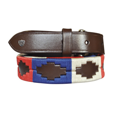 Gürtel Banderas y Copa Chukka Marrón / azul / rojo Marr&amp;amp;amp;oacute;n
