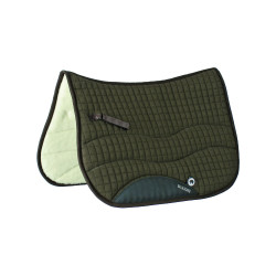 Manta Burioni de algodón/lana Scafarda Verde