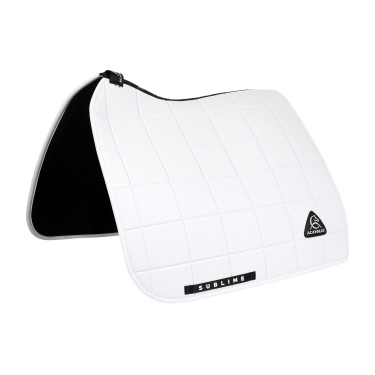 Manta de doma Acavallo Sublime de tejido técnico a cuadros Blanco