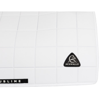 Manta de doma Acavallo Sublime de tejido técnico a cuadros Blanco