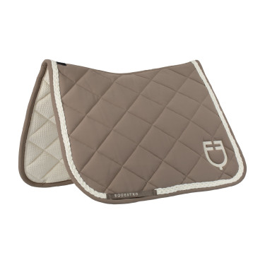 Manta de doma Equestro con cordón trenzado Nogal / blanco antiguo Marr&amp;amp;amp;oacute;n