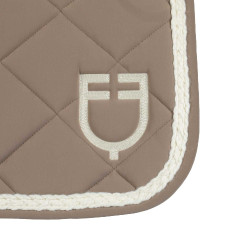 Manta de doma Equestro con cordón trenzado Nogal / blanco antiguo Marr&amp;amp;amp;oacute;n
