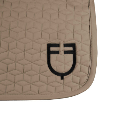 Manta de doma Equestro acolchada en cubos Nuez Marrón