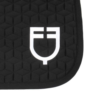 Manta de doma Equestro acolchada en cubos Negro Manta de doma Equestro acolchada en cubos Negro