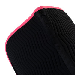 Manta de doma Equestro acolchada Wave en tejido técnico Negro / madreselva