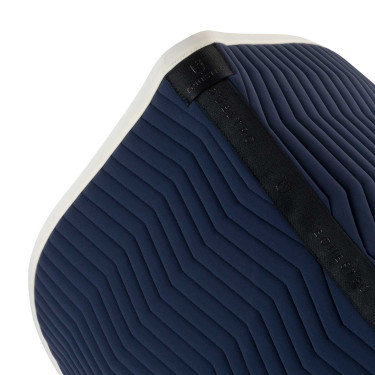 Manta de doma Equestro acolchada Wave en tejido técnico Blazer marino / blanco antiguo Azul marino