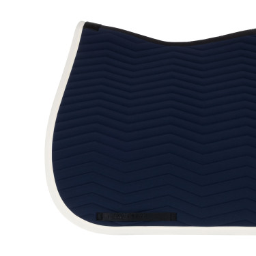 Manta de doma Equestro acolchada Wave en tejido técnico Blazer marino / blanco antiguo Azul marino