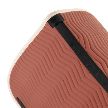 Manta de doma Equestro acolchada Wave en tejido técnico Redwood / blanco antiguo Rojo