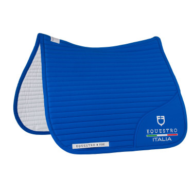 Manta de doma Equestro x FISE con logo bordado Azul de Savoie Manta de doma Equestro x FISE con logo bordado Azul de Savoie