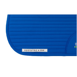 Manta de doma Equestro x FISE con logo bordado Azul de Savoie Manta de doma Equestro x FISE con logo bordado Azul de Savoie