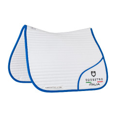 Manta de doma Equestro x FISE con logo bordado Blanco / azul de Saboya