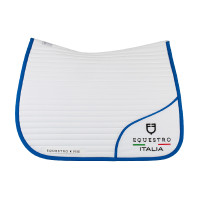 Manta de doma Equestro x FISE con logo bordado Blanco / azul de Saboya