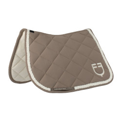 Manta de salto Equestro con cordón trenzado Nogal / blanco antiguo Marr&amp;amp;amp;oacute;n