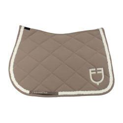 Manta de salto Equestro con cordón trenzado Nogal / blanco antiguo Marr&amp;amp;amp;oacute;n