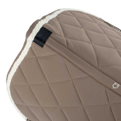 Manta de salto Equestro con cordón trenzado Nogal / blanco antiguo Marr&amp;amp;amp;oacute;n