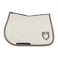 Manta de salto Equestro con monograma estampado Blanco antiguo / nogal Manta de salto Equestro con monograma estampado Blanco antiguo / nogal