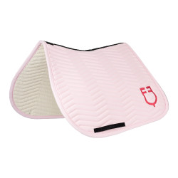 Manta de salto Equestro acolchada Wave en tejido técnico Bailarina / madreselva Rosa Manta de salto Equestro acolchada Wave en tejido técnico Bailarina / madreselva Rosa