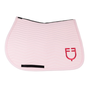 Manta de salto Equestro acolchada Wave en tejido técnico Bailarina / madreselva Rosa Manta de salto Equestro acolchada Wave en tejido técnico Bailarina / madreselva Rosa
