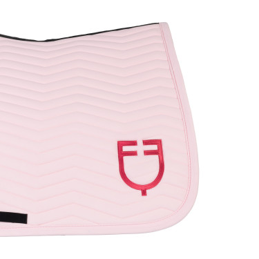 Manta de salto Equestro acolchada Wave en tejido técnico Bailarina / madreselva Rosa Manta de salto Equestro acolchada Wave en tejido técnico Bailarina / madreselva Rosa