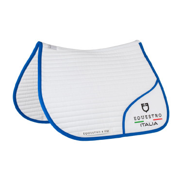 Mantilla de salto Equestro x FISE con logo bordado Blanco / azul de Saboya