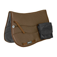 Manta de silla inglesa Burioni bolsillos TT + Sympa Castaño Marrón
