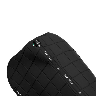 Manta de salto CSO Acavallo Sublime de tejido técnico a cuadros Negro